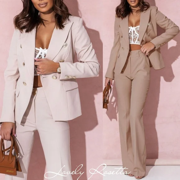 Green Women's Pants Set